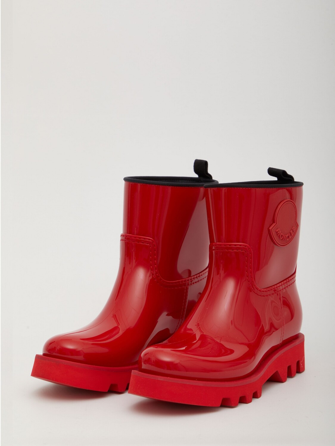 Moncler -Botas de lluvia antideslizantes, Ginette Rojo