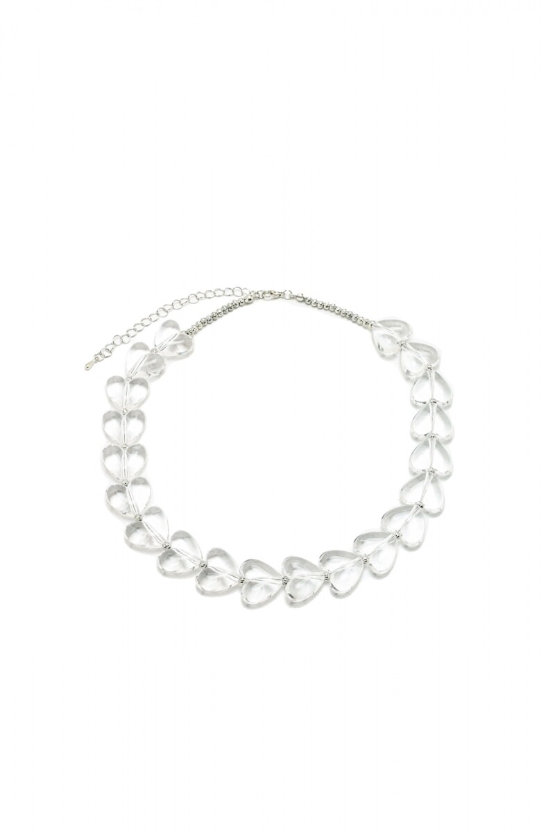 Collar Corazones - Transp. 