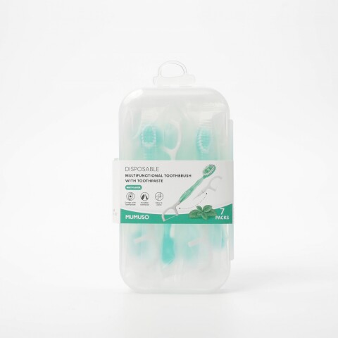 CEPILLO DE DIENTES MULTIFUNCIONAL DESECHABLE CON PASTA DENTAL (SABOR MENTA PAQU CEPILLO DE DIENTES MULTIFUNCIONAL DESECHABLE CON PASTA DENTAL (SABOR MENTA PAQU