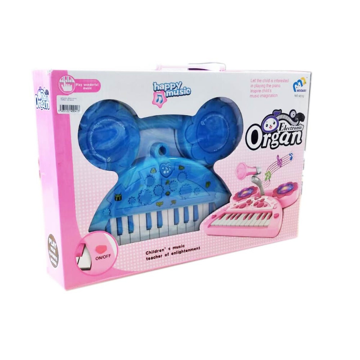 Piano Electronico De Juguete Color Celeste 