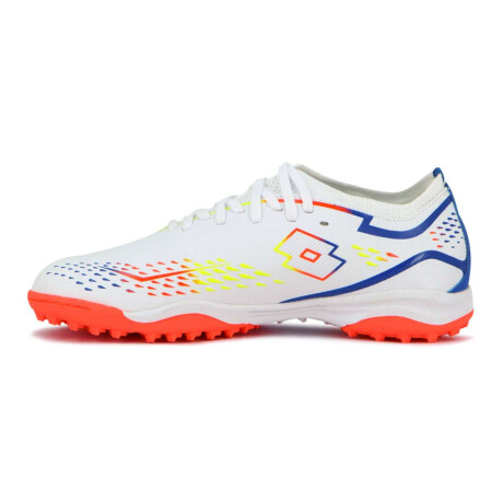 Lotto Minza Futbol 5 Tf Hombre Blanco-Naranja
