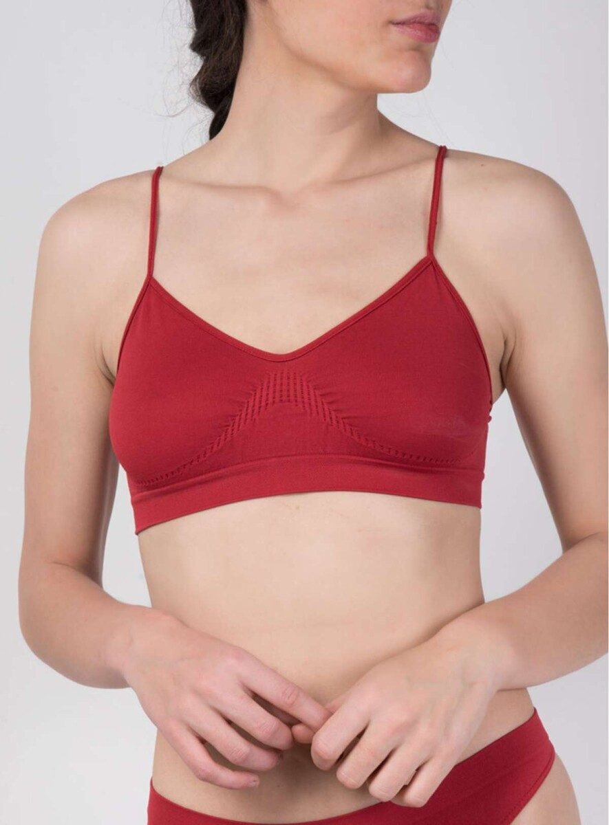 Soutien bretel fino prili - Rojo tomate 