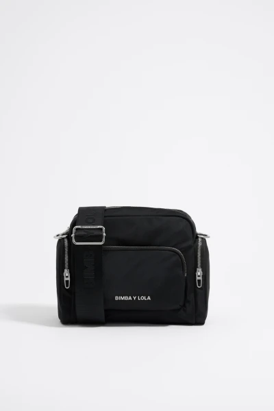 BOLSO BANDOLERA MULTIBOLSILLOS Negro