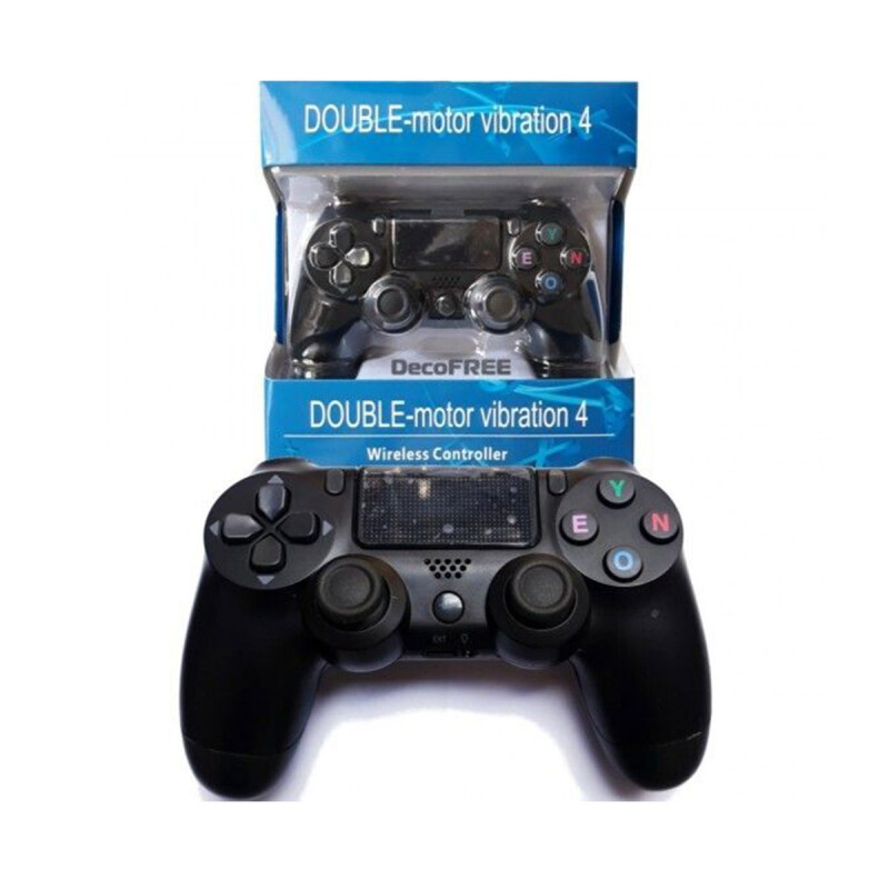 Joystick inalámbrico Double motor Vibration 4 Wireless controller negro Joystick inalámbrico Double motor Vibration 4 Wireless controller negro