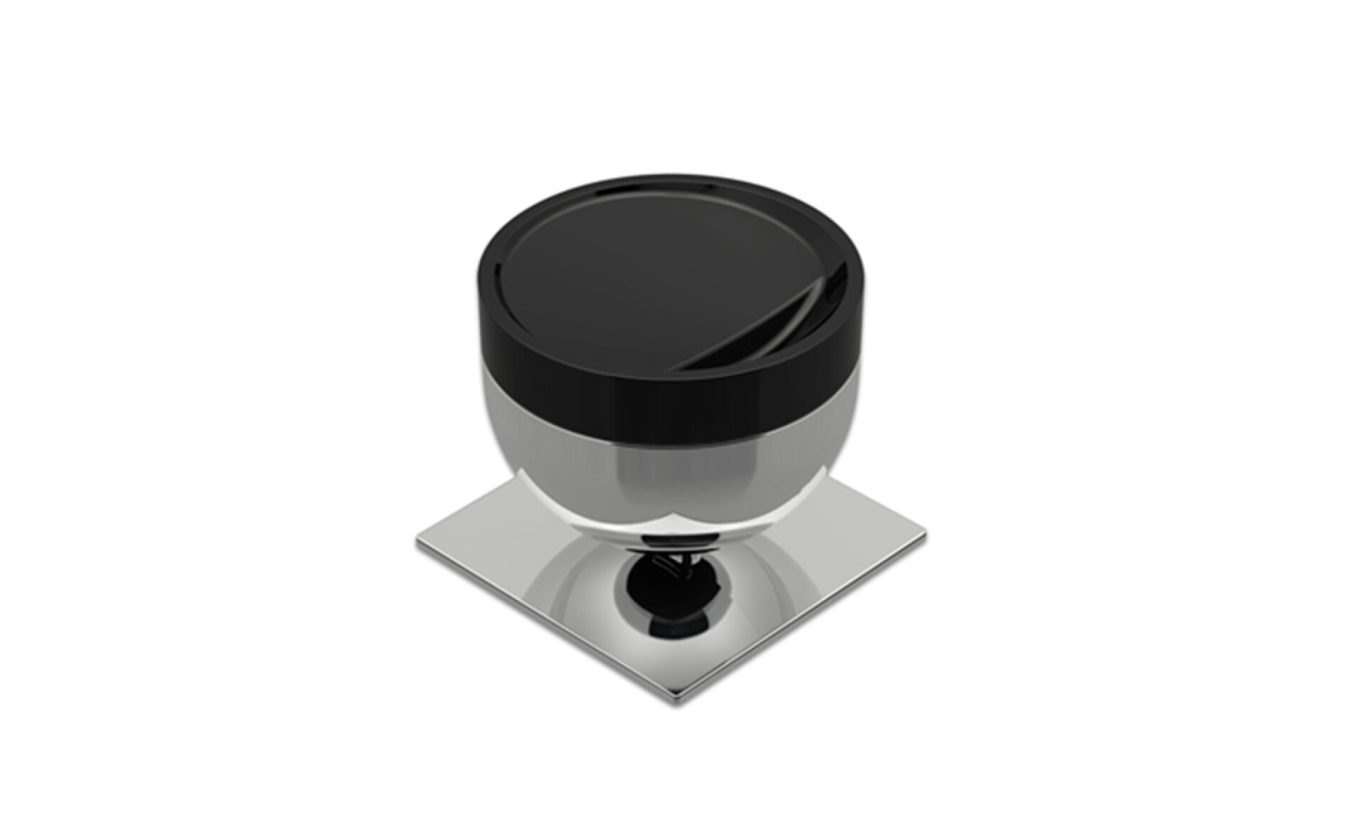 Jabonera De Mesada Negra Ba0129 