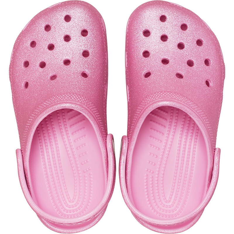 Crocs Classic Glitter Strawberry Wine