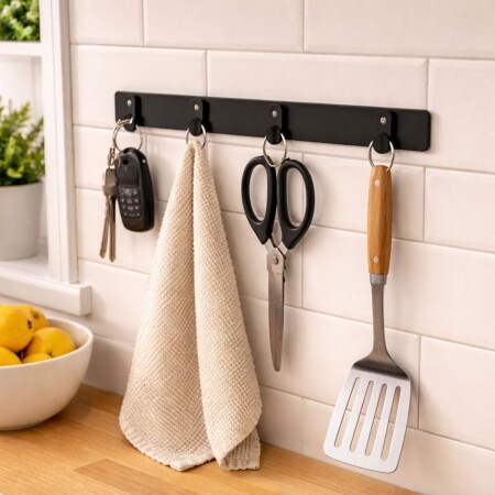 PERCHERO NEGRO 4 GANCHOS PERCHERO NEGRO 4 GANCHOS