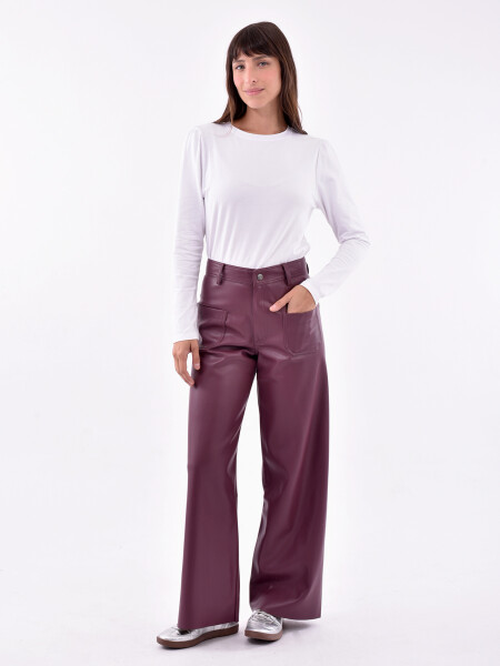 PANTALON MORA BORDEAUX