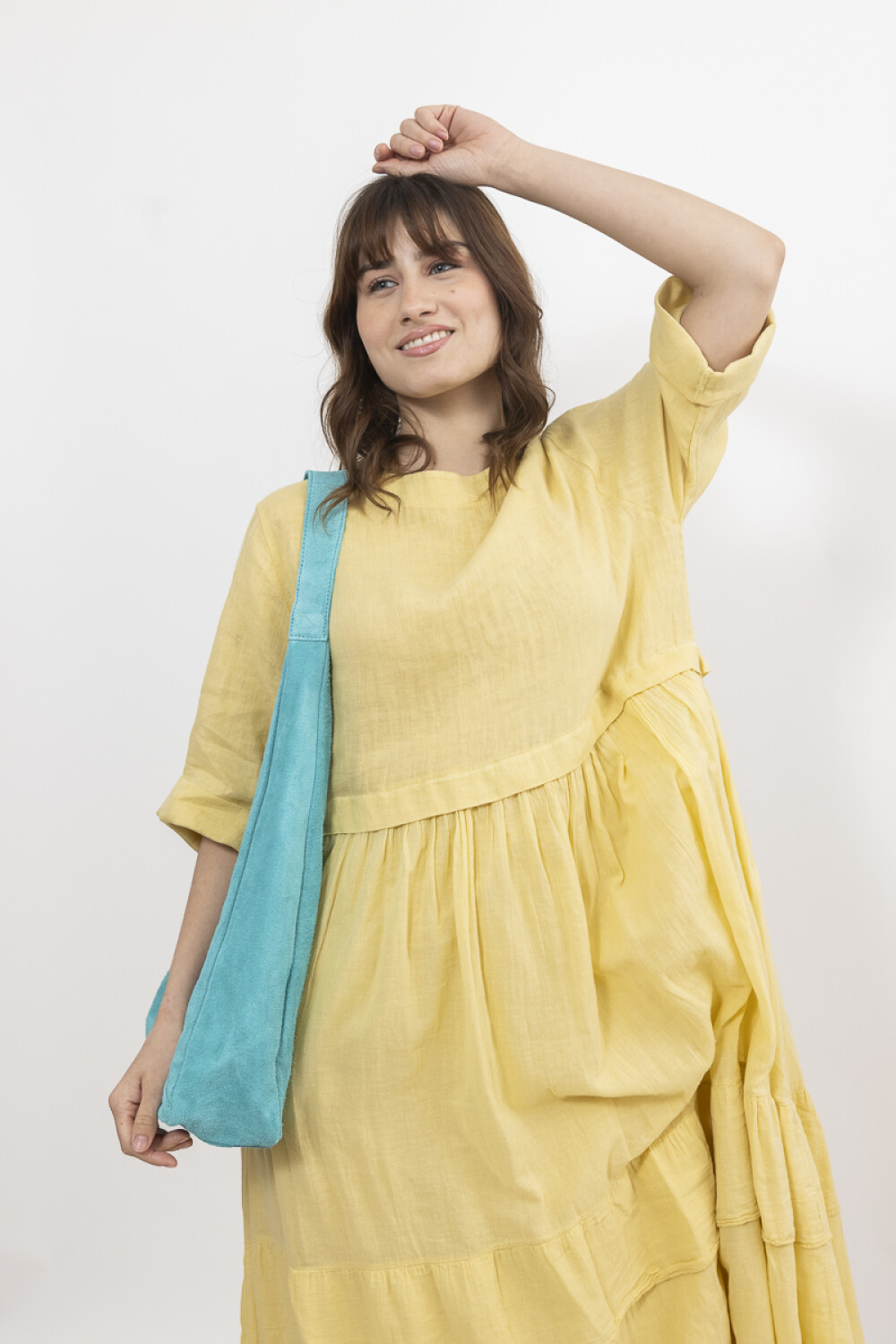 VESTIDO LINO/ALGODON OLMO MAIZ