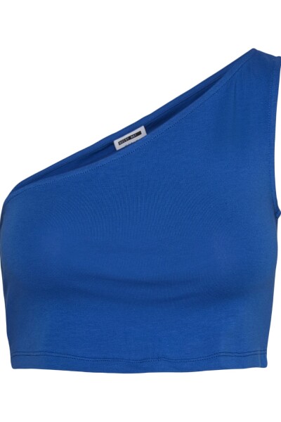 Nmkerry One Shoulder Cropped Top Princess Blue