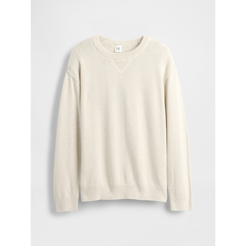 LS COTTON CREW CHINO
