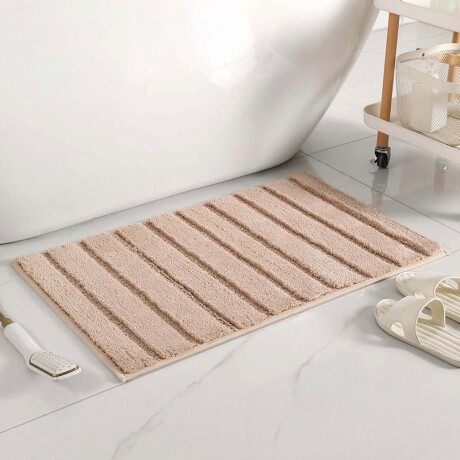Alfombra de Baño Rectangular con Textura Rayada 82cm x 52cm Alfombra de Baño Rectangular con Textura Rayada 82cm x 52cm
