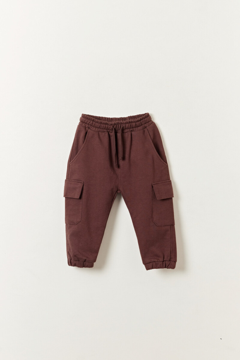 Pantalón deportivo cargo Marrón