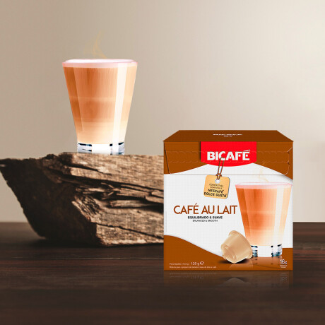 Capsulas Bicafe Cafe Au Lait X16 bebidas Comp Dolce Gusto sin Azucar 001
