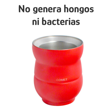 Mate Chico con Doble Pared en Acero Inoxidable 140Ml Comet Rojo