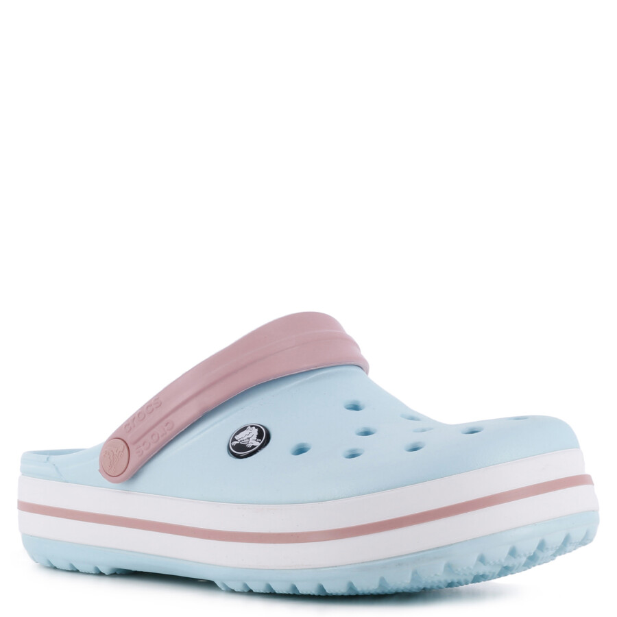 Zueco de Niños Crocs Crocband Clog Azul Hielo - Blanco