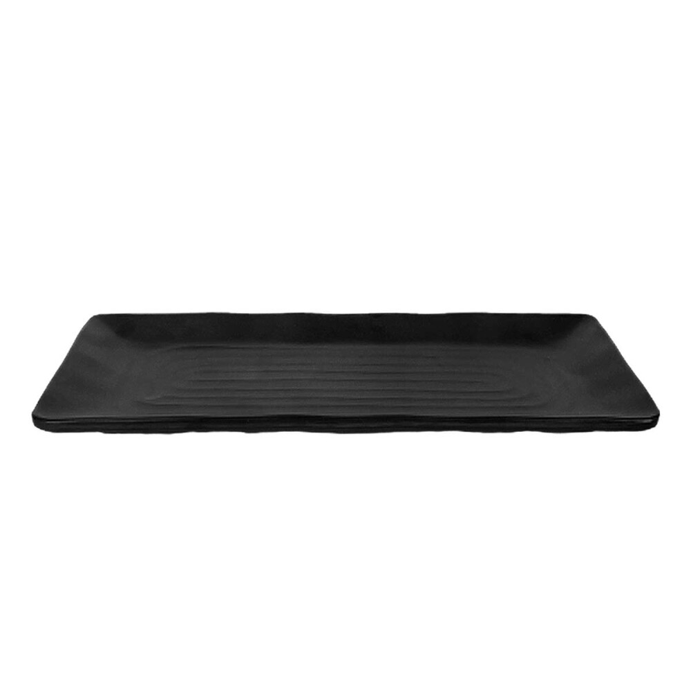 Plato melamina negro rectangular 26.5x11.5x1.8 Plato melamina negro rectangular 26.5x11.5x1.8