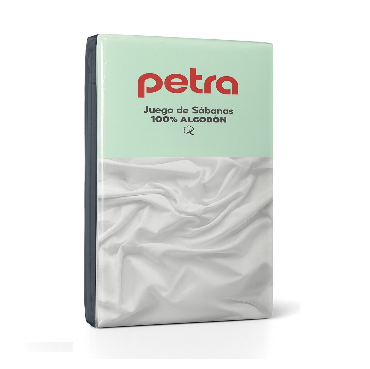Sábanas 2 Plazas Juego 4 Piezas C/ Funda Almohadas Polyester Azul Oscuro Liso 