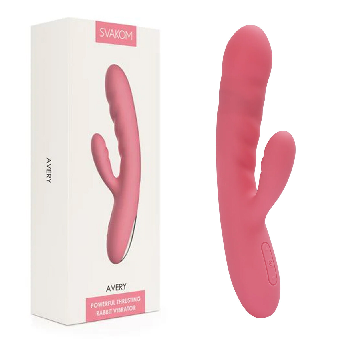 Vibrador Potente Rabbit con Efecto de Empuje Avery 