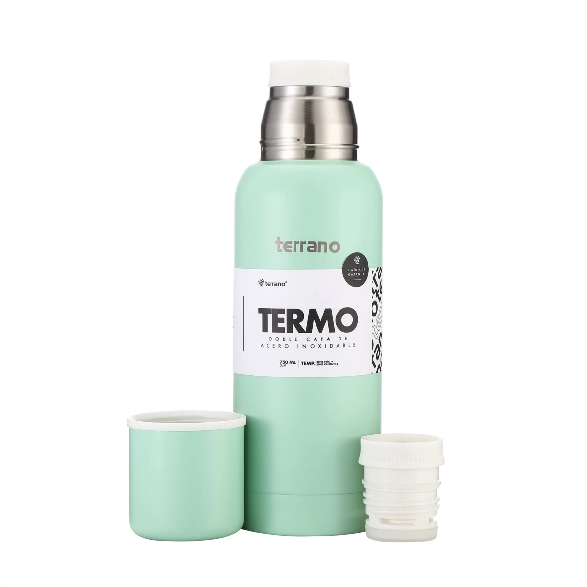 Termo Terrano Slim con Manija 750ML - VERDE-AGUA 