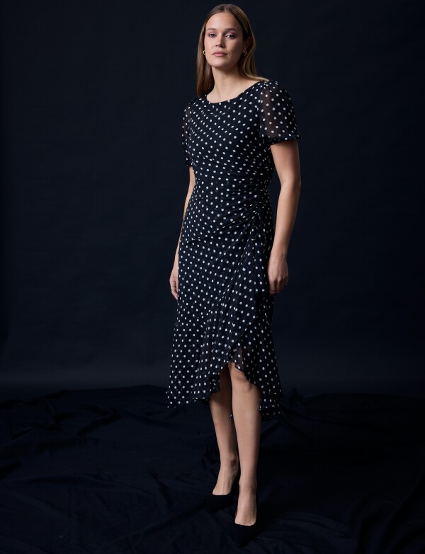 Vestido Maxi Lunares NEGRO/BLANCO