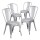 Pack 4 Sillas Tolix Lumax Varios Colores Gris