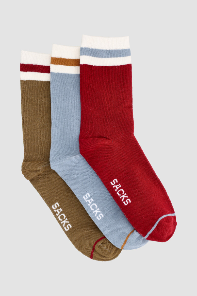 Pack de 3 medias con diseños variados Estampado 9