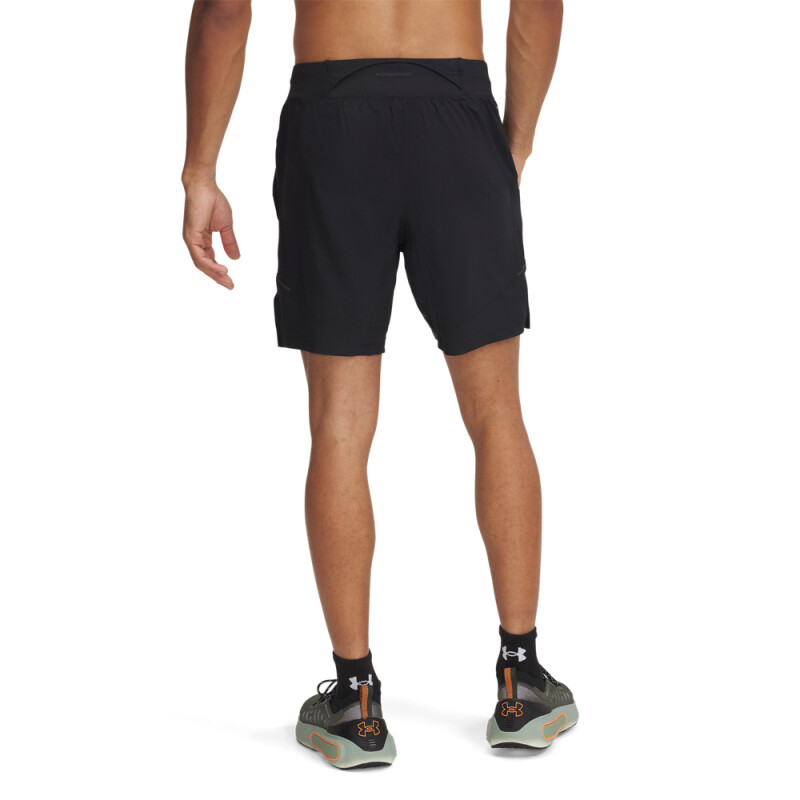 UA LAUNCH PRO 2n1 7'' SHORTS-GRY BLK-003