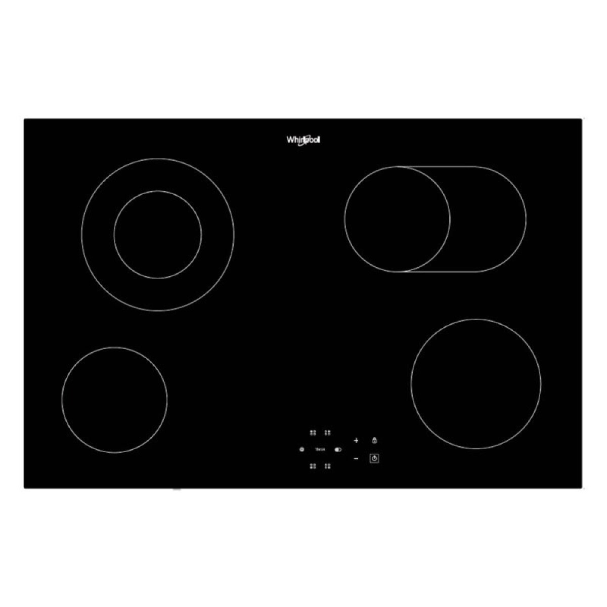 Anafe Whirlpool Vitroceramico 4 Zonas 77cm WDF77DIM 