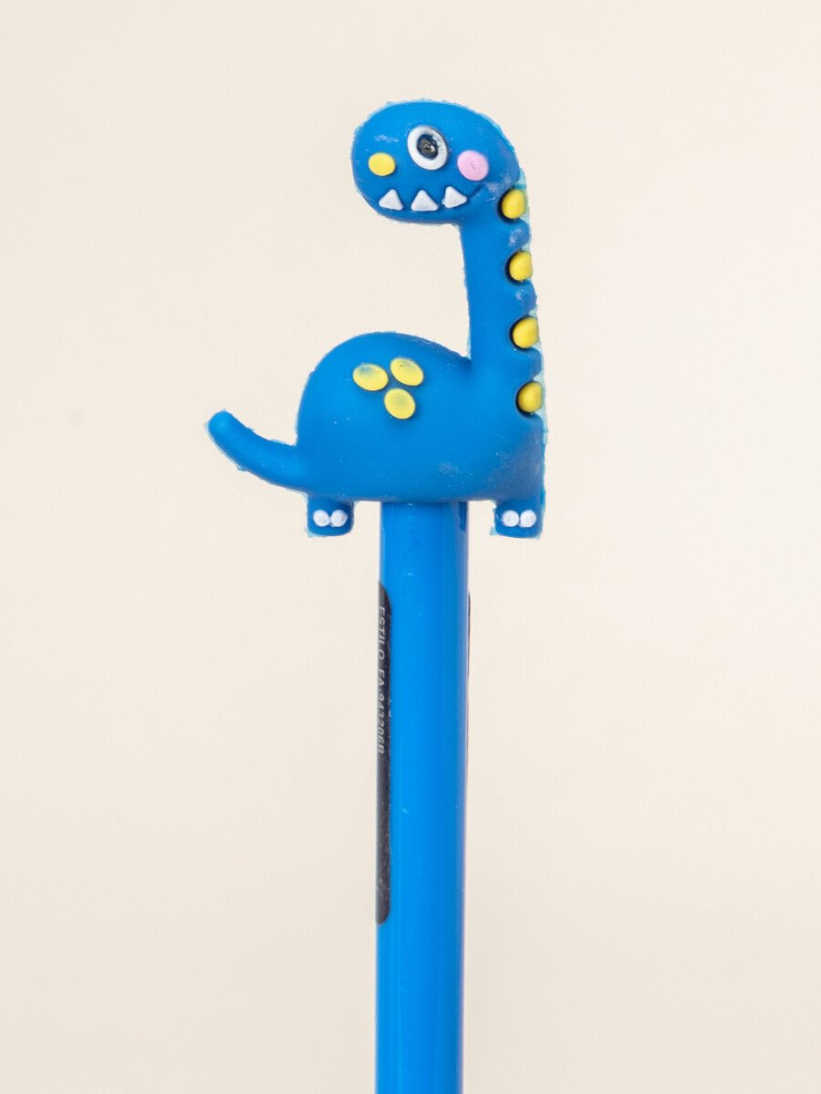 Lapicera - Dino azul 
