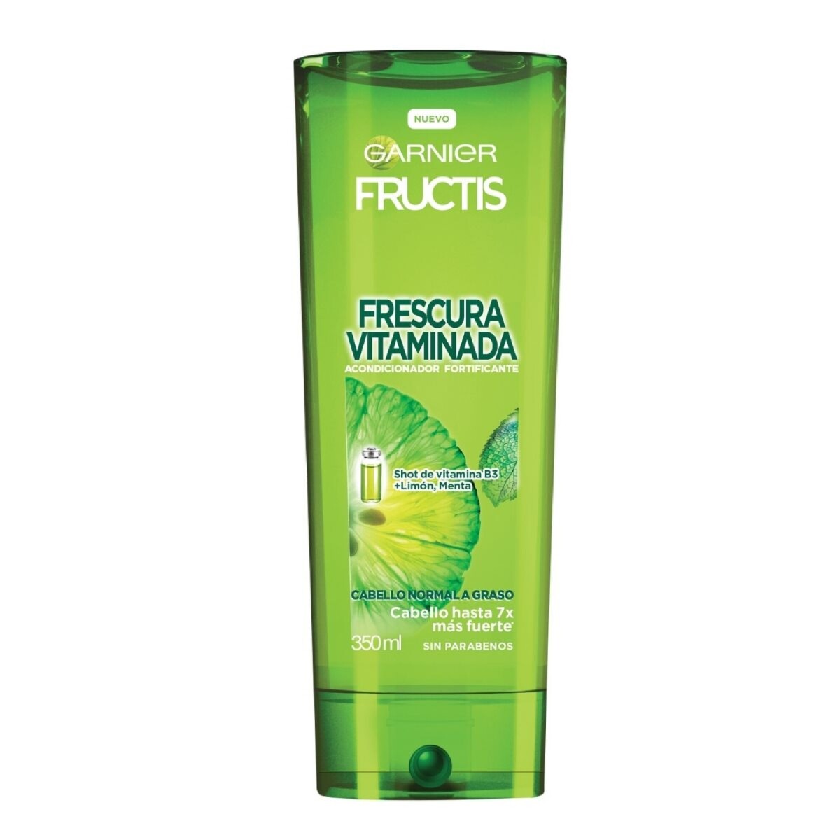 Garnier Fructis Frescura Vitaminada Acondicionador 350ml – Cabello Suave y Refrescante 
