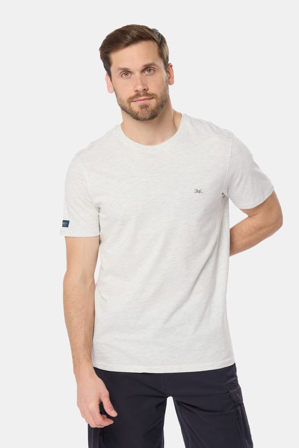 REMERA LISA DE ALGODÓN Gris