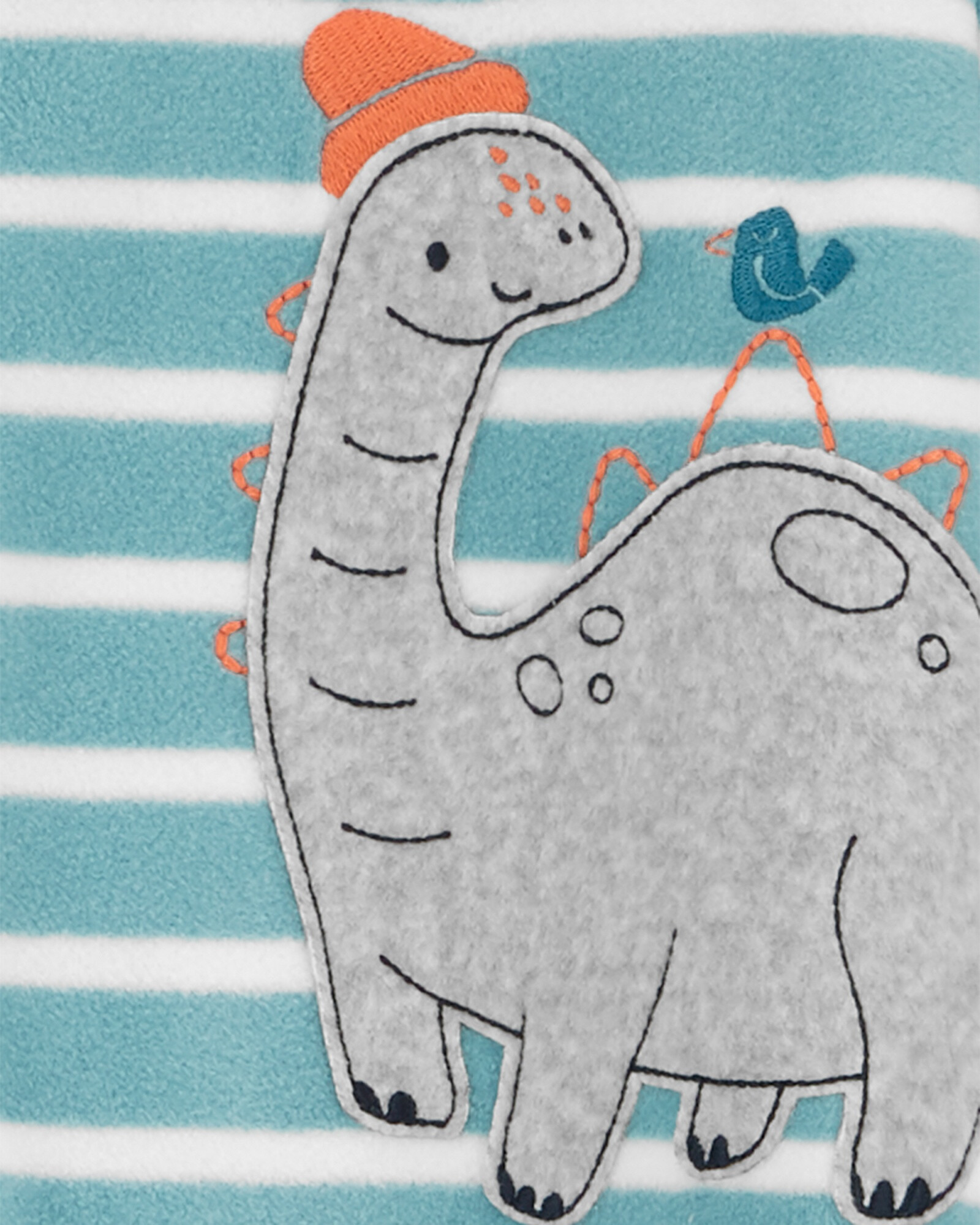 Pijama una pieza de micropolar, con pie, estampa dinos Pijama una pieza de micropolar, con pie, estampa dinos