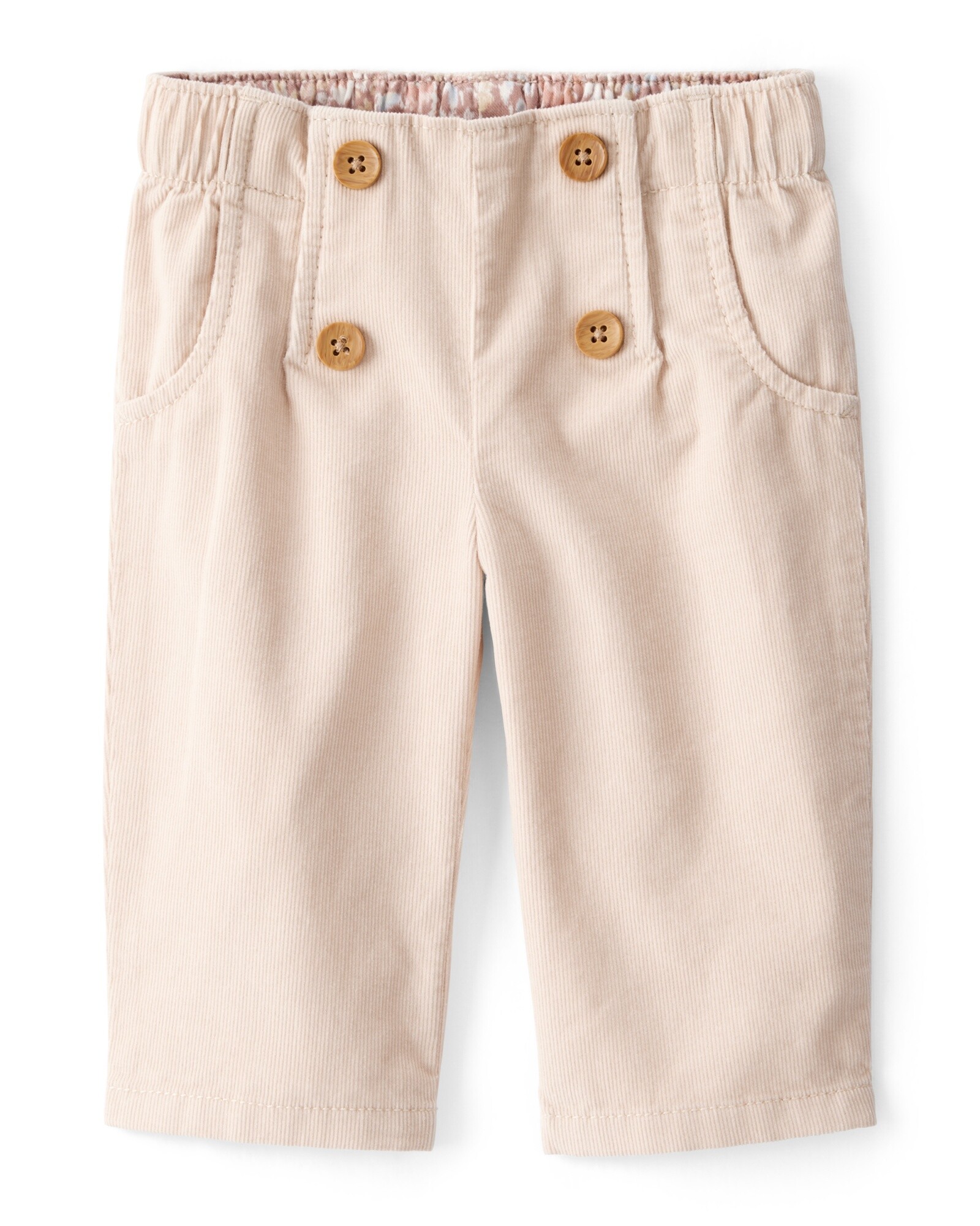 Pantalón de pana, khaki Sin color