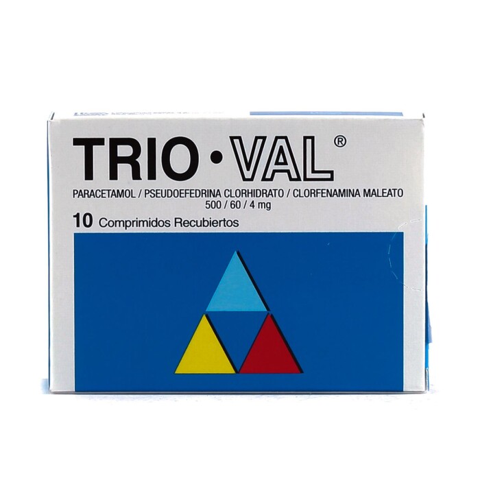 TRIO-VAL CJ X 10 COMPRIMIDOS única