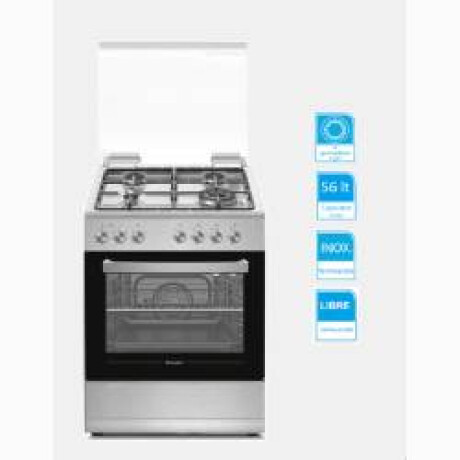 Cocina con Horno Candy CGE656MI/E Inox
