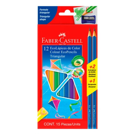 Lapices Faber x 12 Kit Triangular