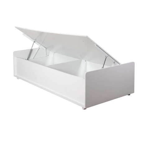 CAMA BAUL 1 PLAZA MDF BLANCO FUNCIONAL ITALY