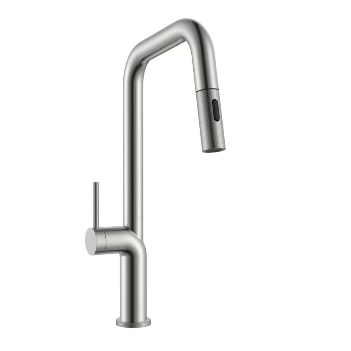 Grifería De Cocina Monocomando De Mesada Eon Extensible Gris Satinado 