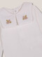 Body Con Cuello Grande Blanco Roto