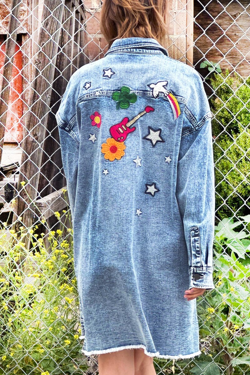 VESTIDO DENIM Azul