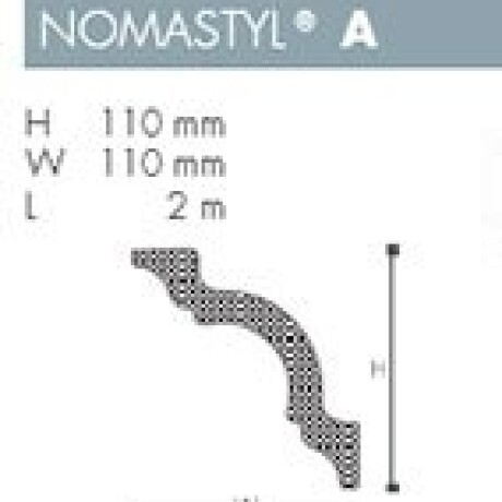 MOLDURA POLIESTIRENO NOMASTYL- A - 2 mts - N/A