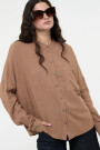 CAMISA CUELLO MAO Marron