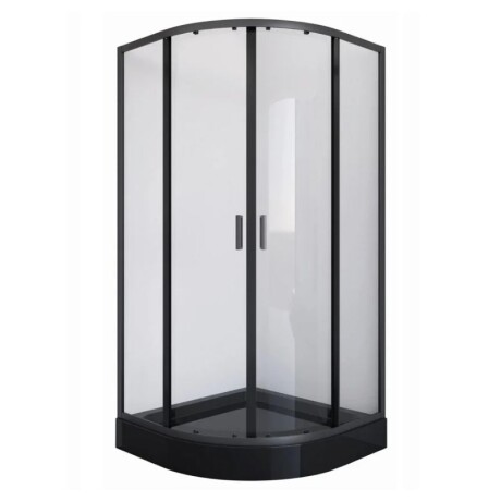 MAMPARA DE BAÑO ESQUINERA NEGRO MATE 90 X 90 X 2.05 MT MAMPARA DE BAÑO ESQUINERA NEGRO MATE 90 X 90 X 2.05 MT