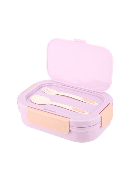 Pickbox Con Cubiertos Kids Lila