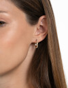 Aros Argollas Strass Argollas Con Strass - Cristal