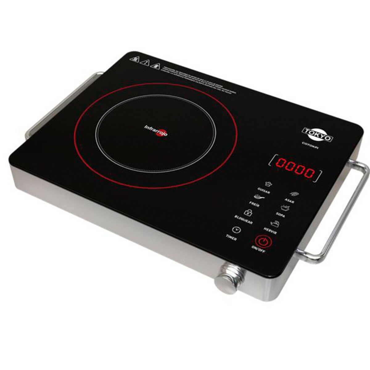 Placa Infrarroja Tokyo Display Led + Panel Touch c/ Timer 
