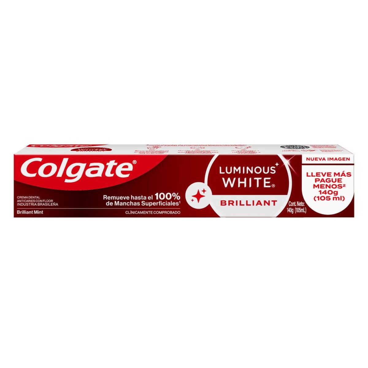 Pasta Dental Colgate Luminous White Brilliant 140 G 