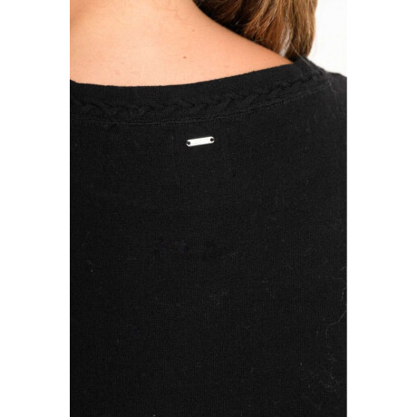 Sweater Algodon Elastano Negro