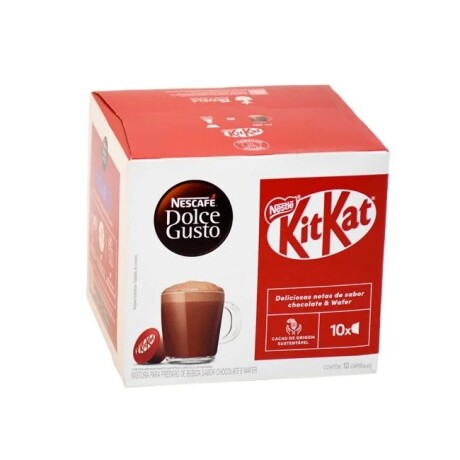 CAPSULAS DOLCE GUSTO NESCAFE KIT KAT DELICIOSO CACAO NOTAS A OBLEA X 10 001